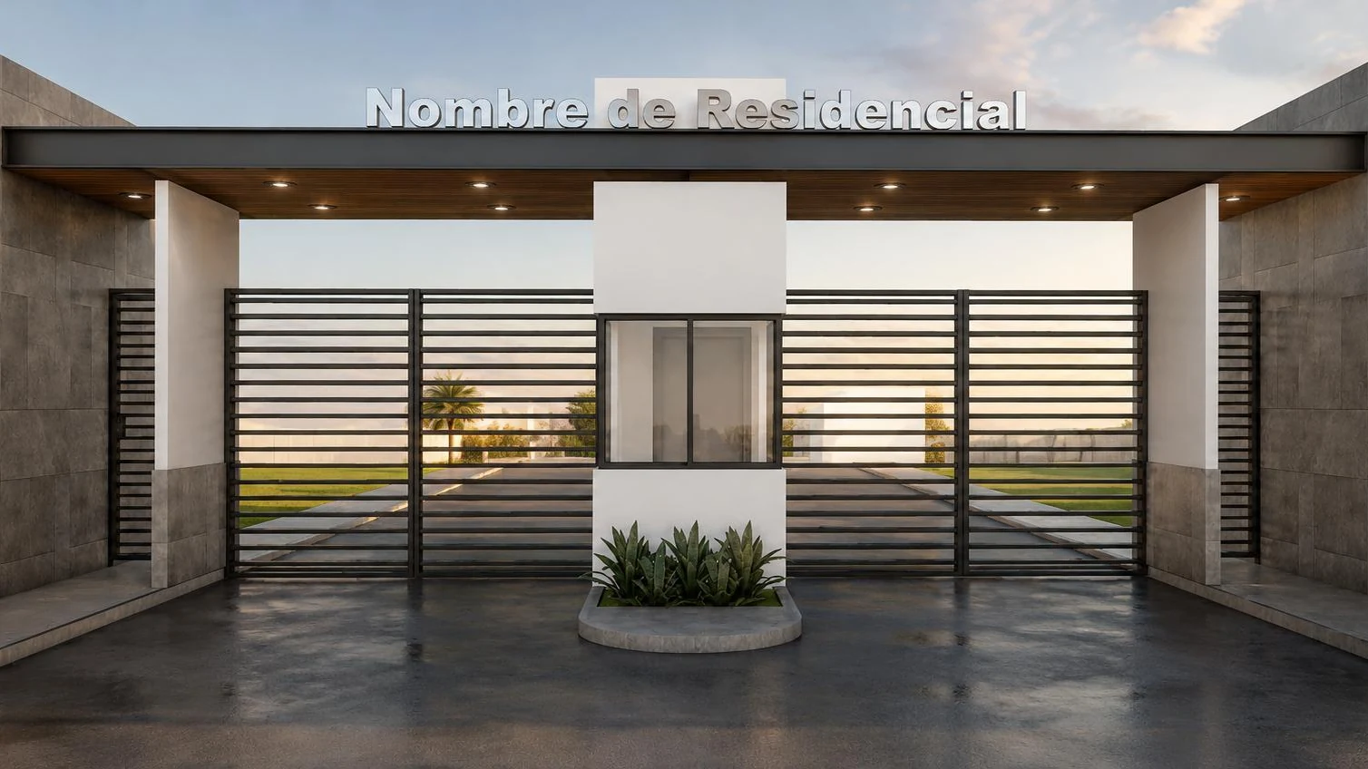 Diseño propuesto del pórtico de acceso de Santa Ana